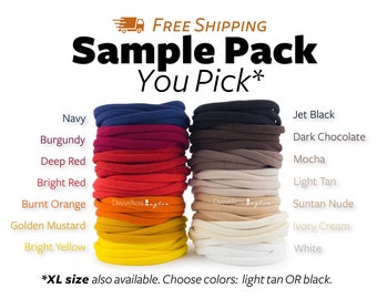 Nylon Headbands, SAMPLE pack, you pick, Usa Canada FREE SHIPPING tan nude and white nylon headbands Baby Headbands Nylon Elastic Soft Thin