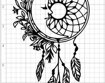 Free Free 275 Moon Dreamcatcher Svg Free SVG PNG EPS DXF File