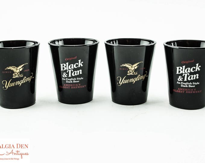 Yuengling Black & Tan Beer | Libbey Shot Glasses And Mugs | Vintage Barware