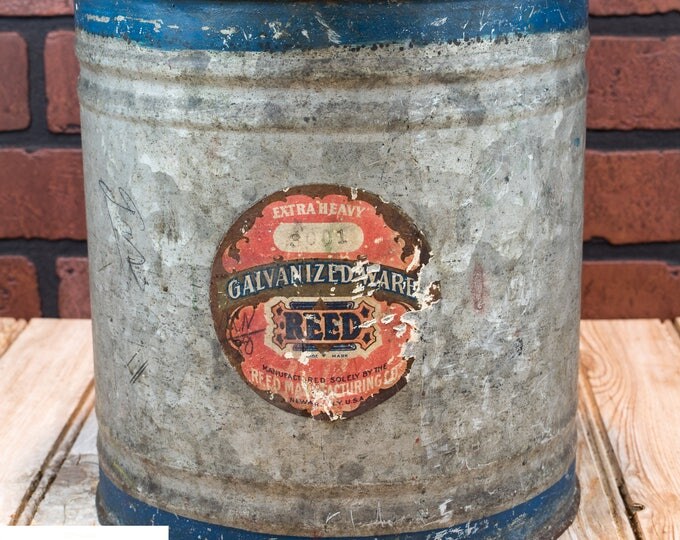 Antique Gas Oil Can | 2 Gallon | Reed Manufacturing Company | Vintage Petroliana
