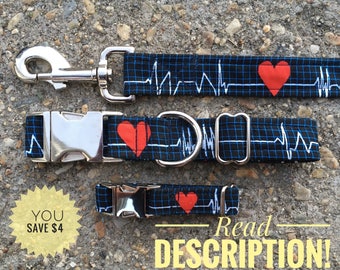 Dog Collar, Leash, and friendship bracelet Combo pack