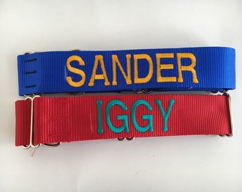 Dog's Name 2 Inch Martingale Collar