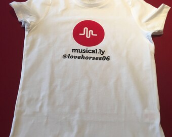 Cute Unisex Musical.ly Tee Shirt