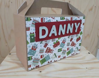 Personalised Christmas Eve Gift Box Gable Box