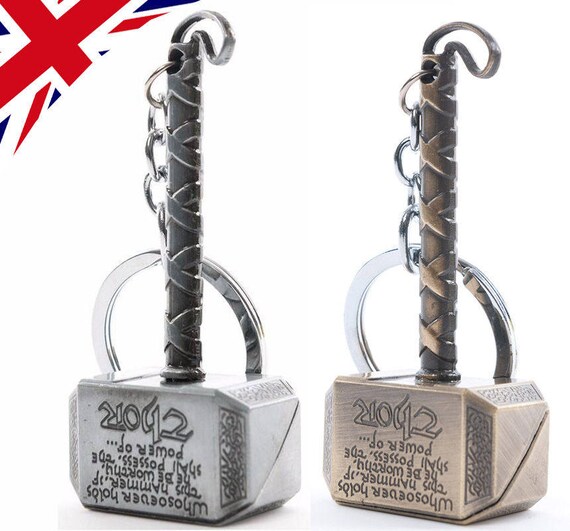 Thor Hammer Keyring Marvel Avengers Mjolnir Norse