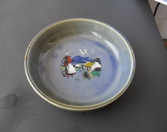 Vintage 1960s Armagh Ireland Wade Porcelain, Co Wade Irish Porcelain Bowl, Irish Country Scene 1600