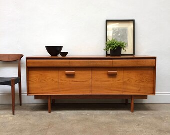 SOLD Vintage 1970s Danish Mobel Farke Teak Sideboard. Retro Mid Century