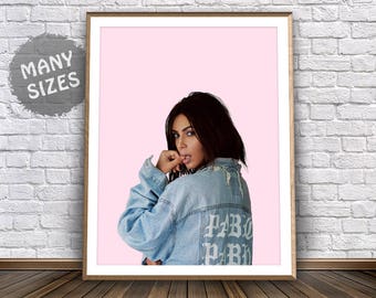 Kim Kardashian Poster Kim Kardashian Print Life of Pablo Poster I Feel Like Pablo Kanye West Kim Kardashian Inspired Celebrity Fashion Print