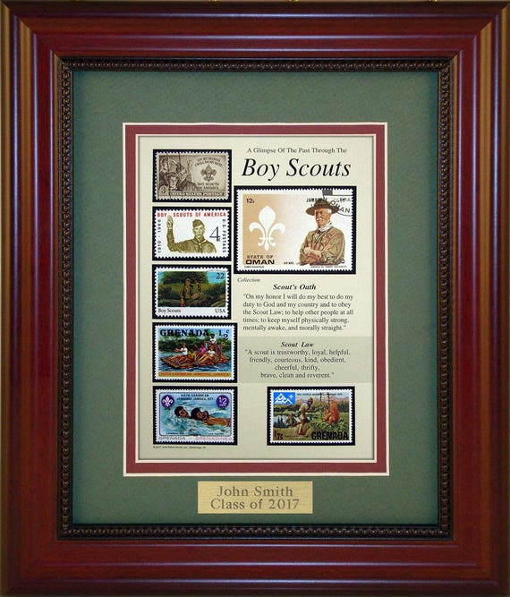 Boy Scouts 351 Unique Framed Collectible A Great Gift Idea