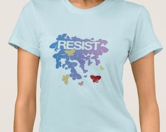 RESIST - Butterflies Pastel TShirt