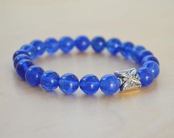 Quartz Yoga Bracelet, Mala Bracelet, Jewelry for her, Mens Bracelet, Bracelet Homme, Meditation Bracelet, Bracelet Femme, Wanderlust