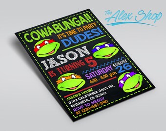 tmnt ninja turtle Birthday, TMNT Ninja Turtle Birthday invitation, TMNT Ninja Turtle, TMNT Ninja Turtle invitation, Ninja Turtle party