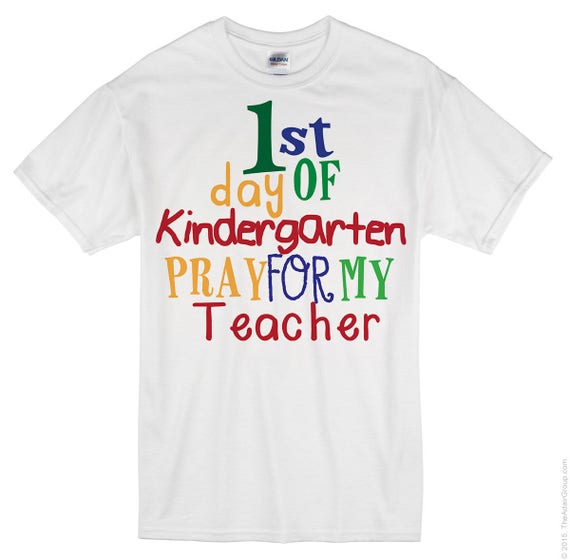 Download First Day of Kindergarten Pray for My Teacher - SVG File ...