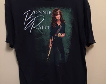 VINTAGE 1989 Bonnie Raitt country music star graphic shirt
