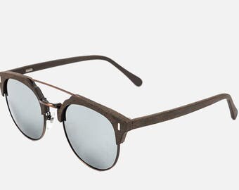 Veener wood SUNGLASSES Personalized Retro Metal Polarized Lenses Boho Boyfriend Gift Personalised Bamboo Style Summer Eyewear Gift Mens