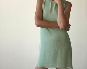 silk mini dress