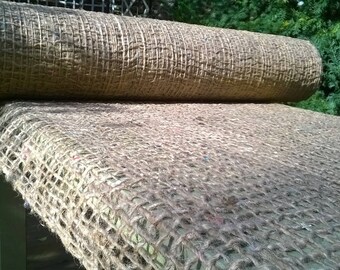 MESH 100% BURLAP color natural width 120cm