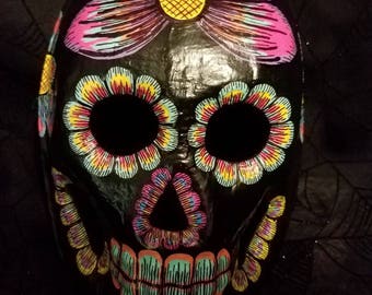Black Dia de los Muertos mask