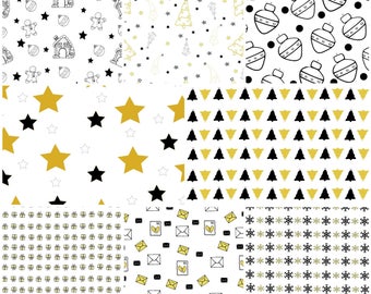 Merry, Joy and Cheer Digital Christmas Paper Pack