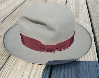 Vintage men's Knox Premier fedora hat 1940s size 6 7/8 ?