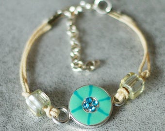 Bracelet child blue Medallion