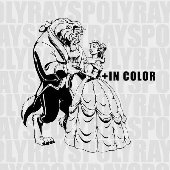 Belle svg clipart beast svg beauty and the beast clipart