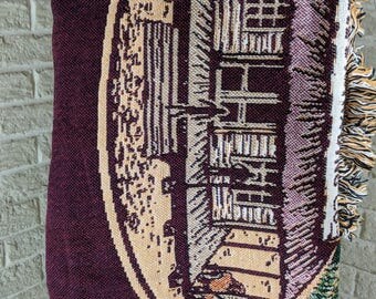 Southwest Blanket Camp Blanket Western Blanket Western Cowboy Blanket Fringe Blanket Cotton Blanket Cabin Blanket Cabin Decor Man Cave Decor