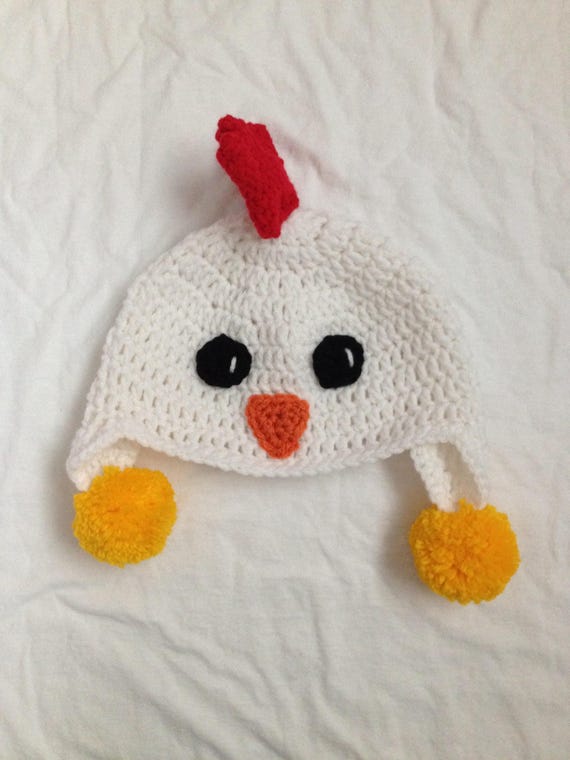 Cute Chicken Hat / Beanie / Cap Custom Costume Made to