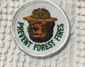 PREVENT Forest FIRES SMOKEY The Bear Patch Mint Patch L@@K