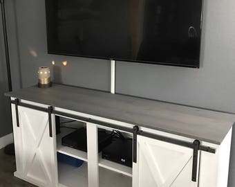 Sliding Barn Door TV Stand / Media Console