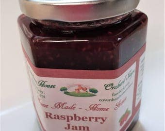 Home Made Raspberry Jam 300g jar FIXED UK SHIPPING buy as many jar as you like from our shop and pay just 3.80 delivery