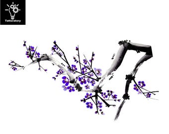 floral tattoo fake tattoo large tattoo temporary floral tattoo fake tattoo large tattoo temporary