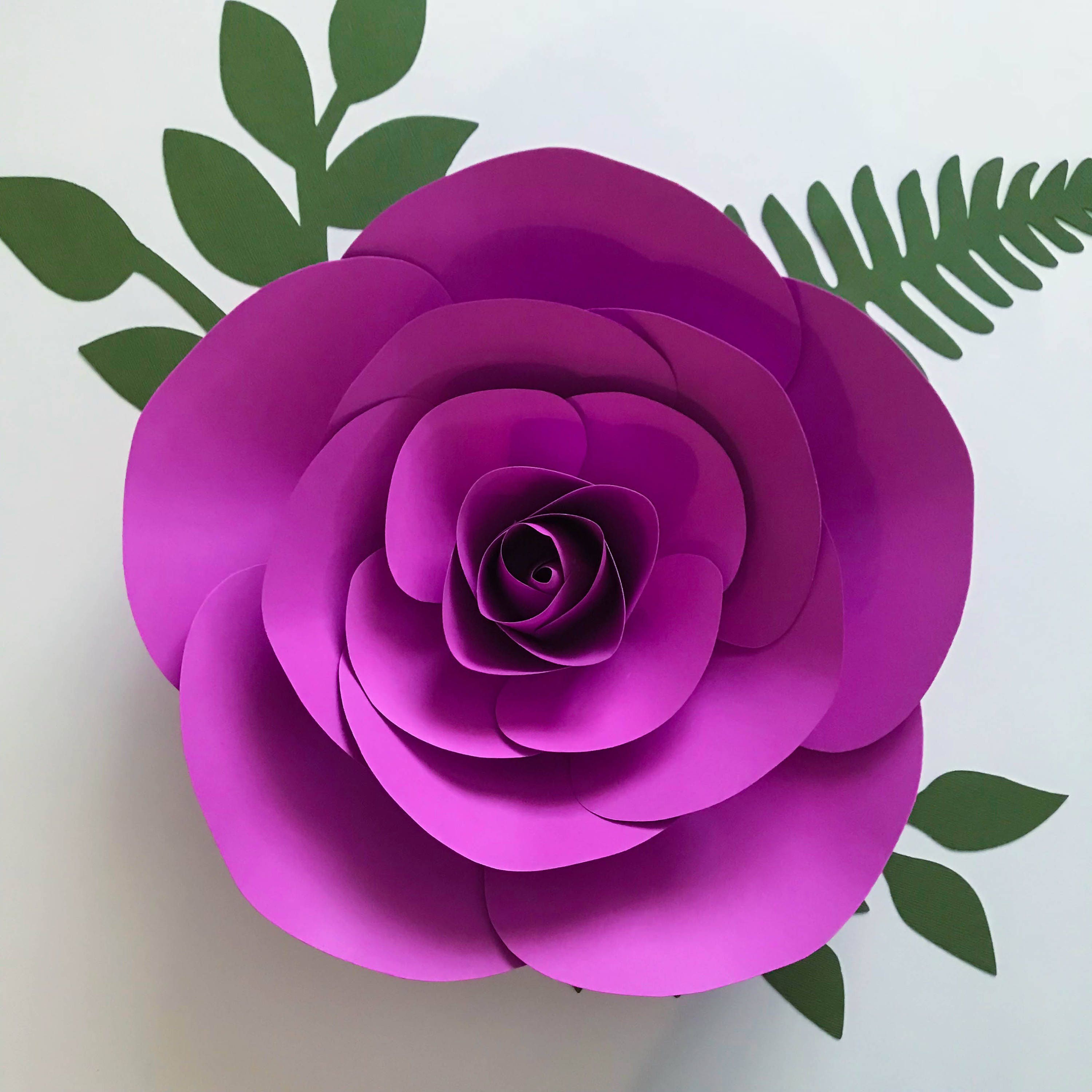 SVG Petal 157 Paper Flower template with Center Digital