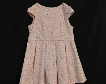 Pink corduroy dress T98