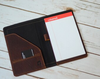 Leather Notepad Holder, 5x8 FREE US Shipping!