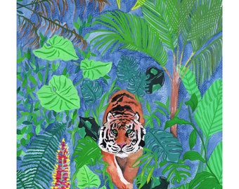 Jungle paintings | Etsy