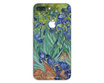 Irises iPhone Skin Art iPhone Sticker Case Flower iPhone Decal Van Gogh iPhone 7 plus iPhone 6 iPhone 6s 6 plus 5 5s SE PS131