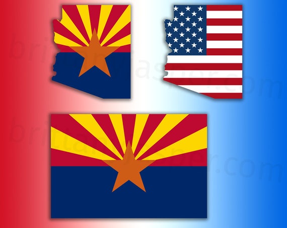 Download Arizona State Flag SVG Vector Clip Art - Cutting Files for ...