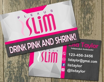 Plexus Business Card - Business Cards, Floral Business Cards, Customized, Personalized Digital File, Fashion Consultant Business Cards