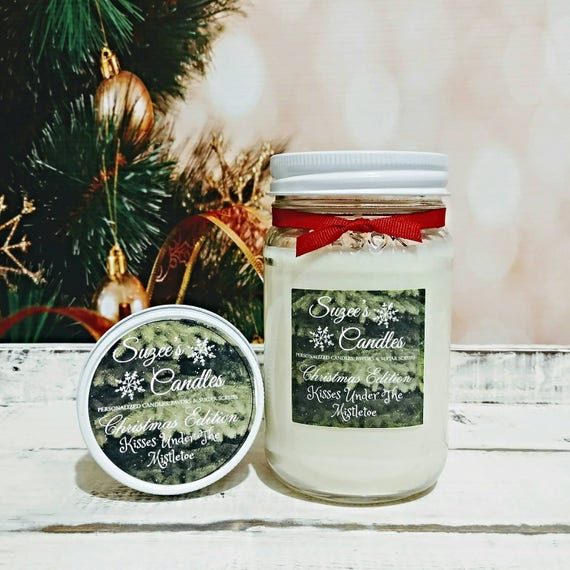 Pine Scented Candle Christmas Candles Mason Jar Candle