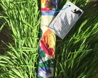 Reusable Upcycled Straw Pouches/Holders Lemons&Watercolors