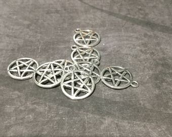Pentagram Charms/pentagram/pentacle/charms/pentacle charms/Wiccan/pagan/pagan charm / wiccan charm