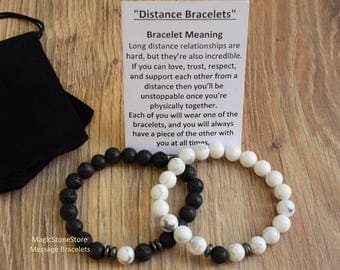 long distance relationship bracelet his and her bracelet distance bracelet distance couple bracelet long distance bracelet gift for him men