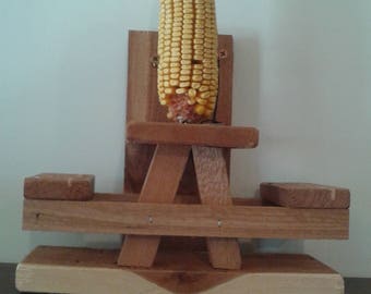 Red Cedar Squirrel Feeder, Picnic Table Design