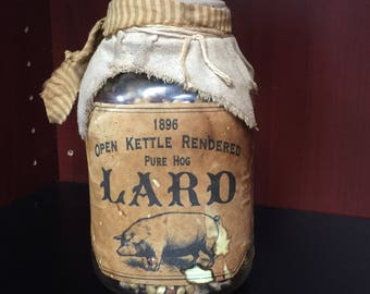 Antique Farm accent Jar