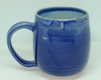 Blue on Blue Mug, Coffee Mug, Large Mug