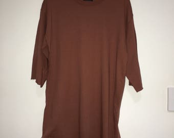 Zara Man Rust Streetwise Collection Yeezy Influenced Preloved Shirt Size M