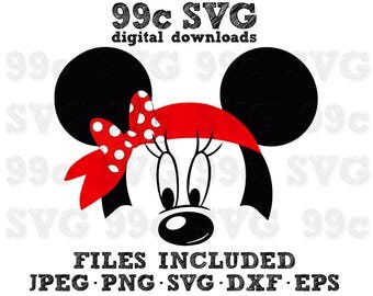 Download Mickey Minnie Mouse LAYERED SVG DXF Eps Vector Cuttable ...