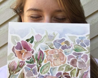 Love Notes for Charity- Custom Painted Postcard