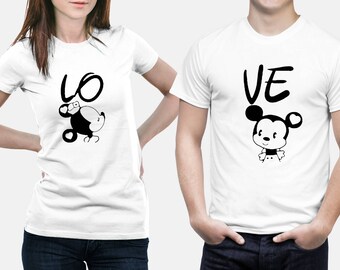 Mickey and minnie couple shirts | Etsy